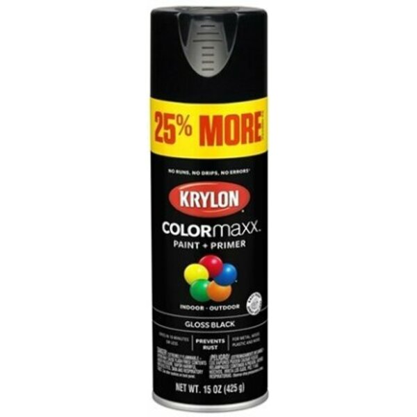 Krylon K85545 COLORMAXX 15 OZ W HITE GLOSS BONUS CAN Phased Out